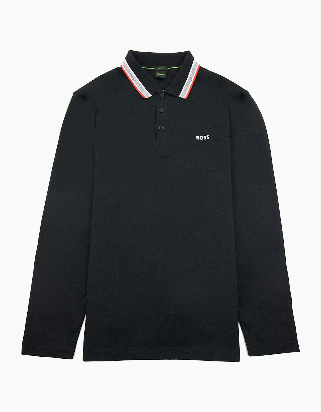 Hugo Boss Plisy Regular Fit L/s Polo Black 004, 5 of 4