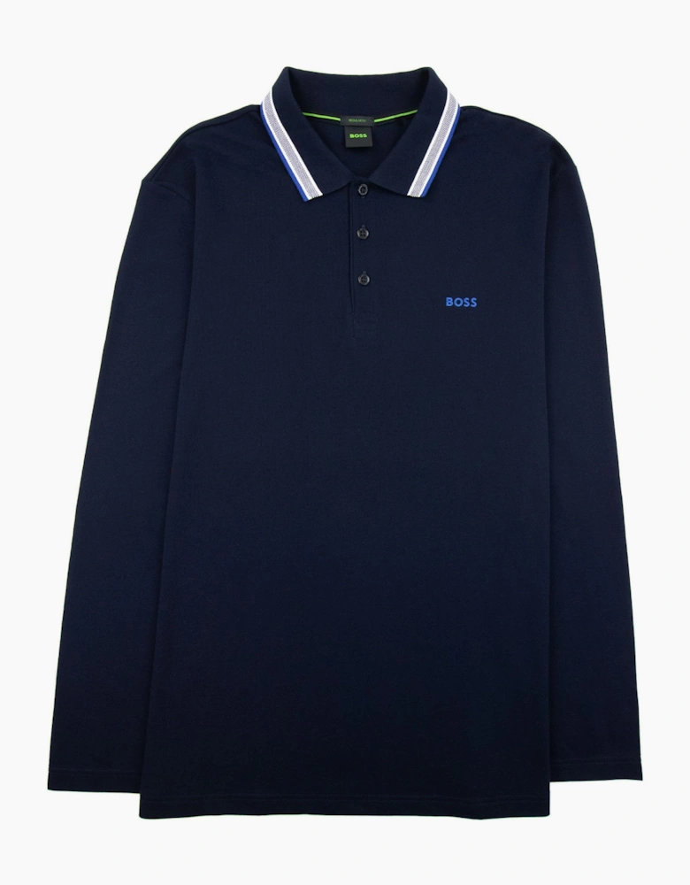 Hugo Boss Plisy Regular Fit L/s Polo Navy 405