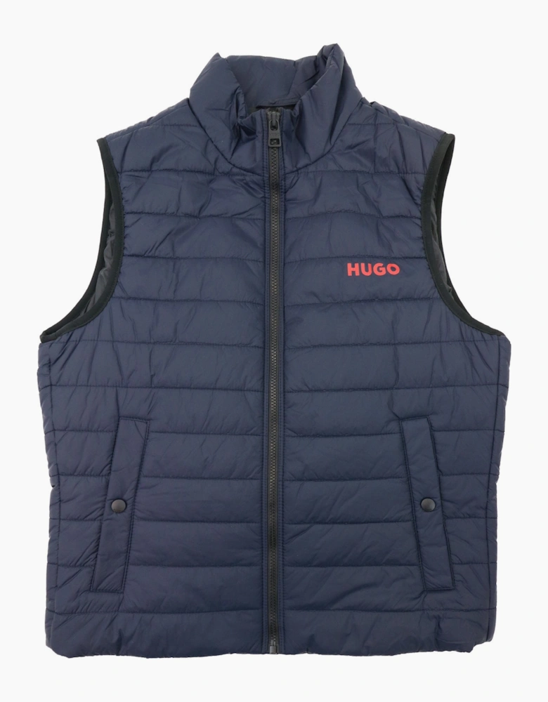 Hugo Bentino2221 Padded Gilet Dark Blue 405