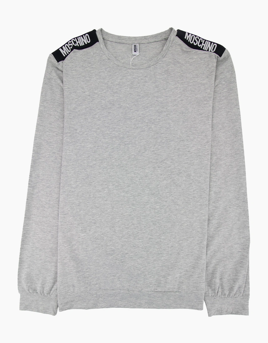 Moschino Underwear Long Sleeve Shoulder Top Grey
