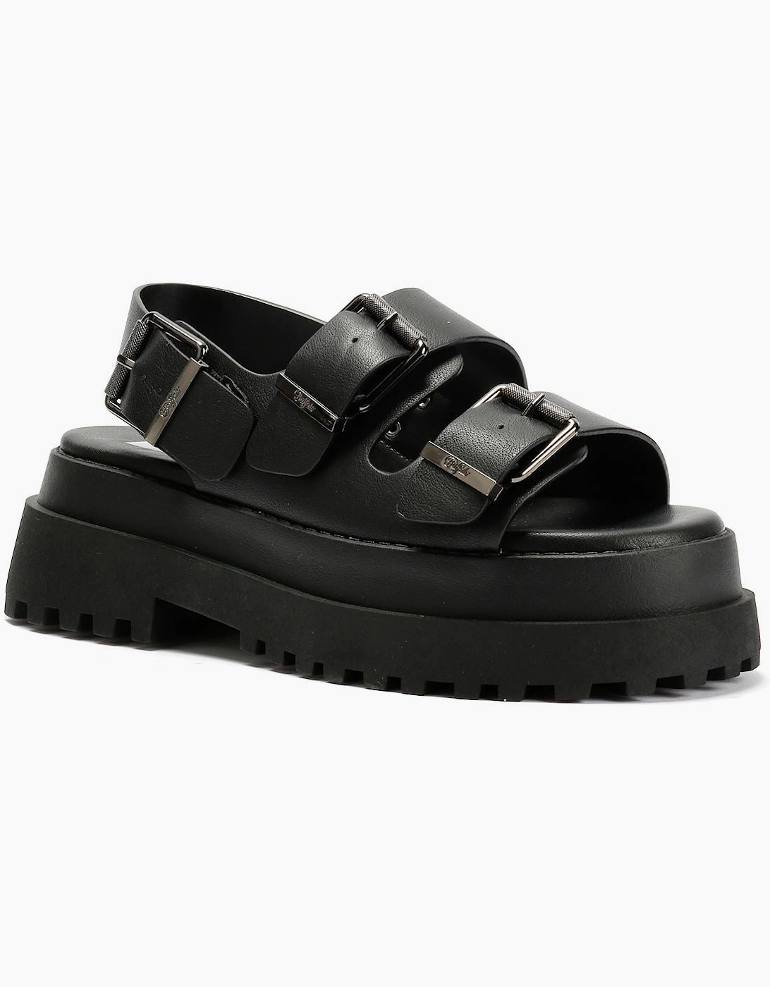 Buffalo Pluto Ari Women's Black Sandals