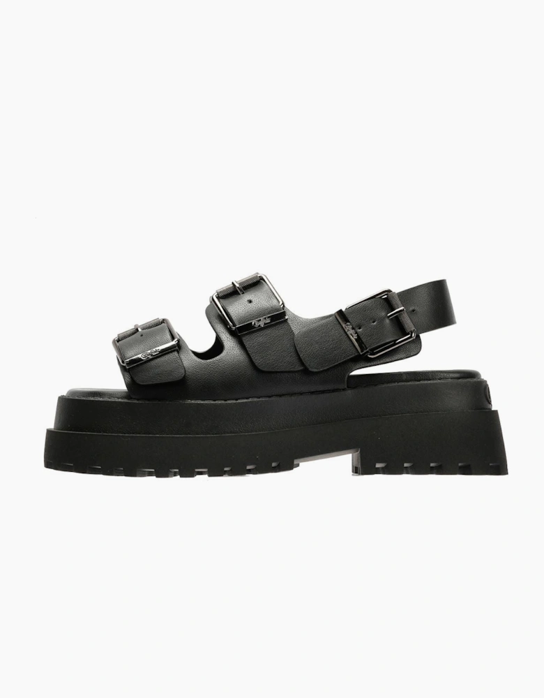 Buffalo Pluto Ari Women's Black Sandals