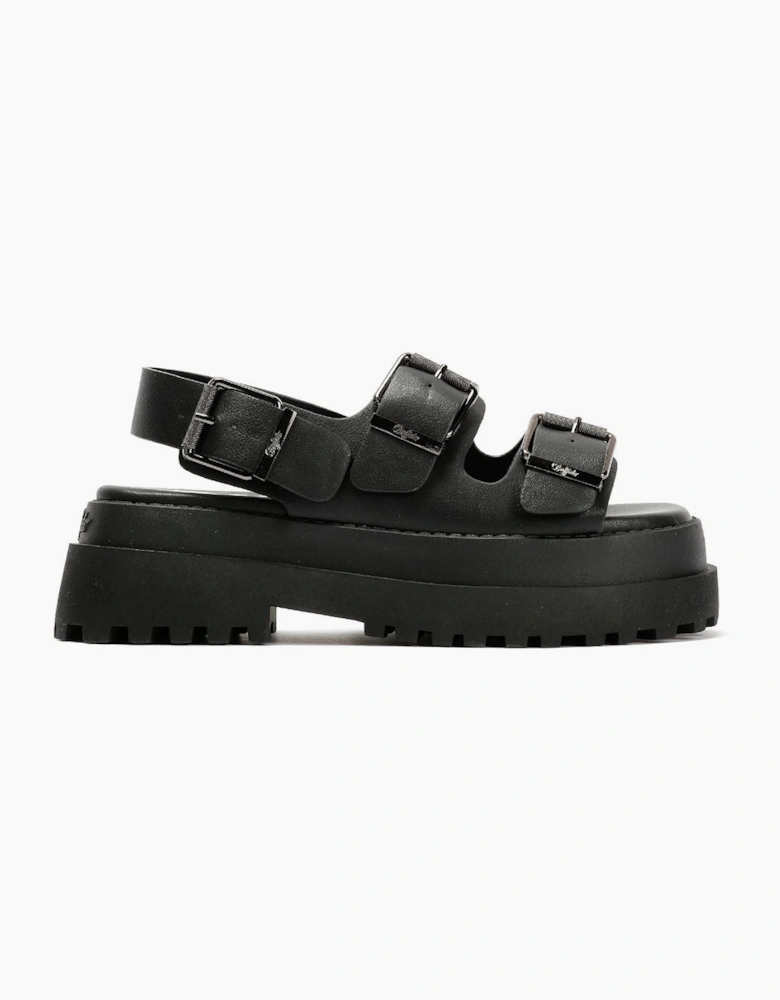 Buffalo Pluto Ari Women's Black Sandals