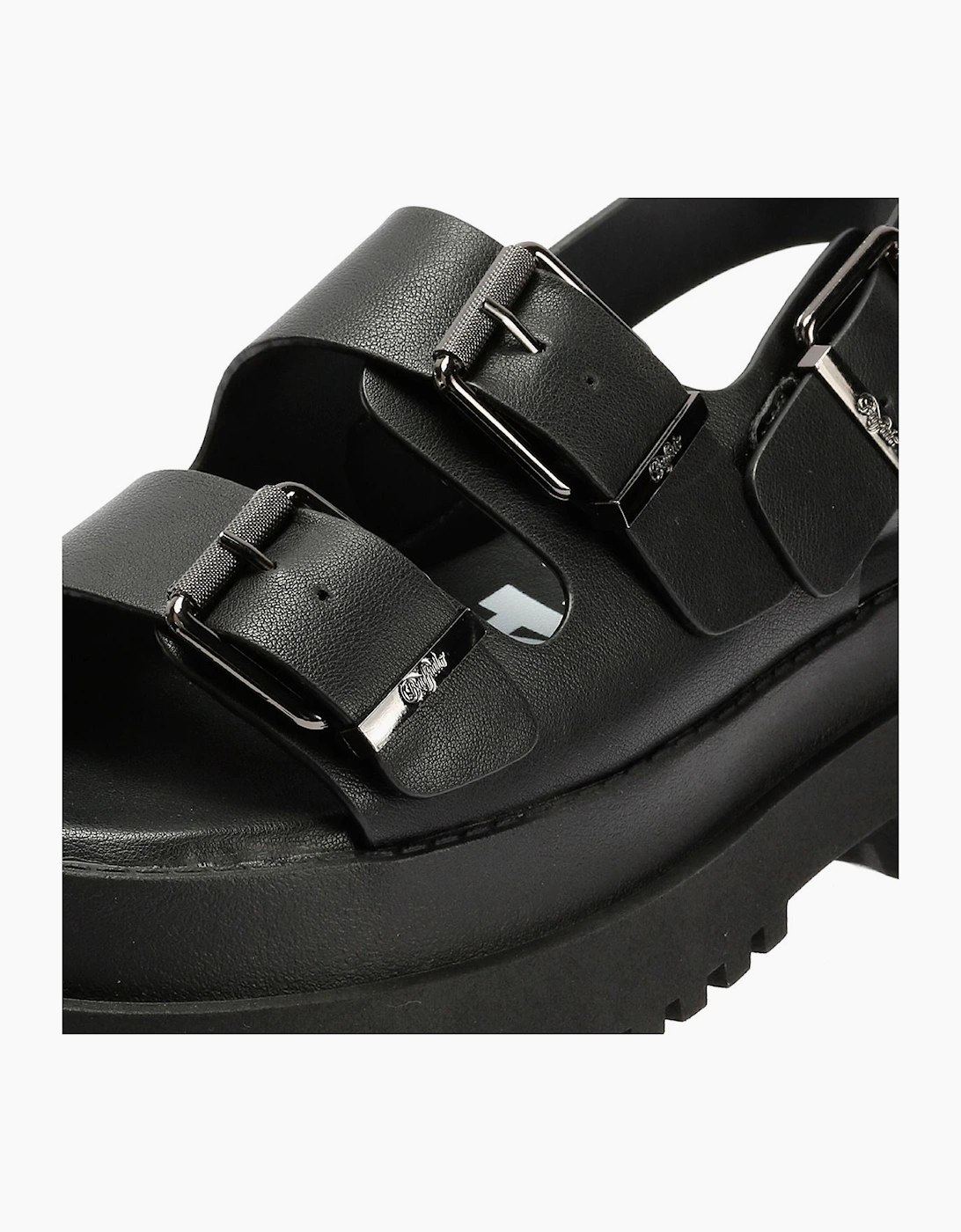 Buffalo Pluto Ari Women's Black Sandals