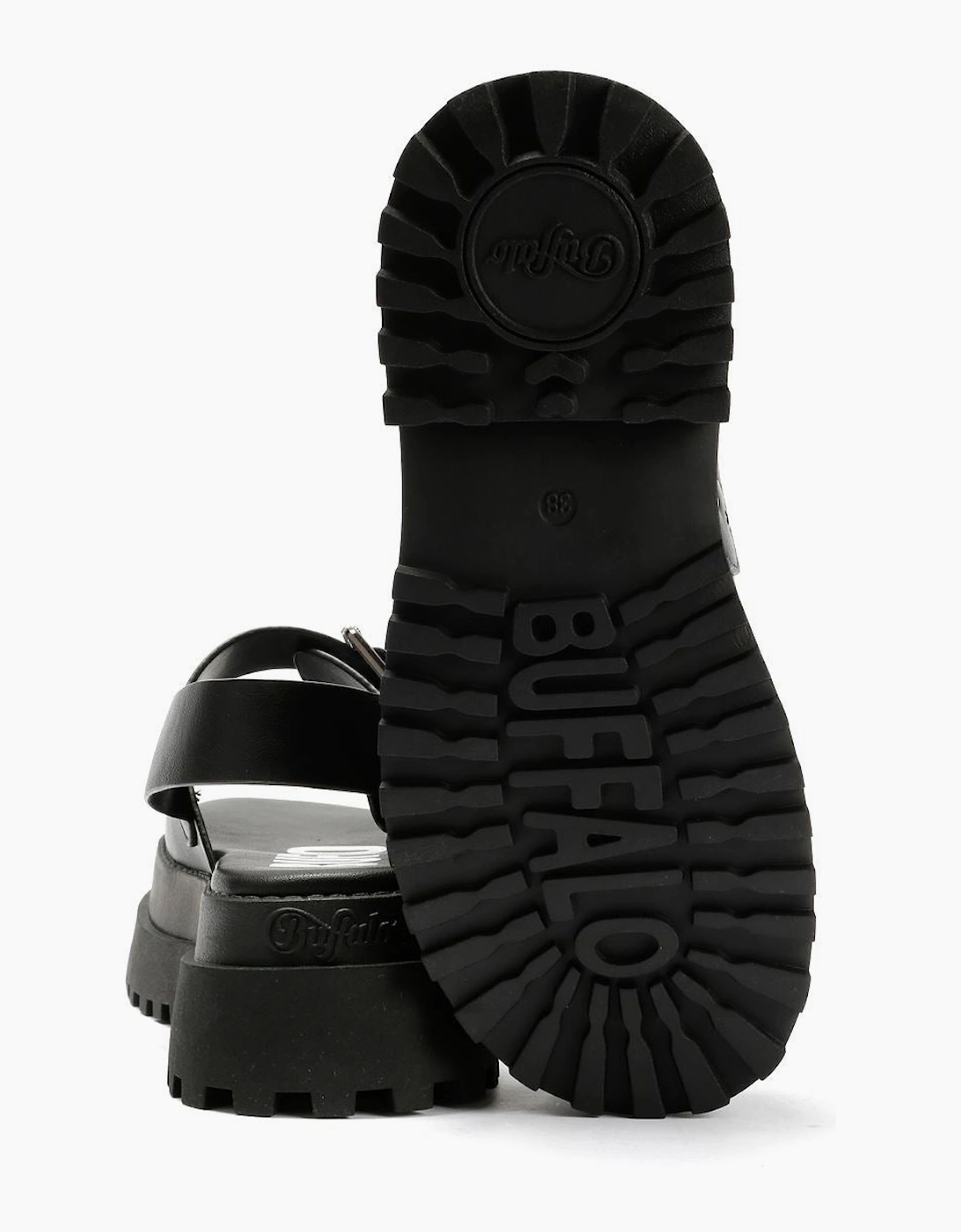 Buffalo Pluto Ari Women's Black Sandals