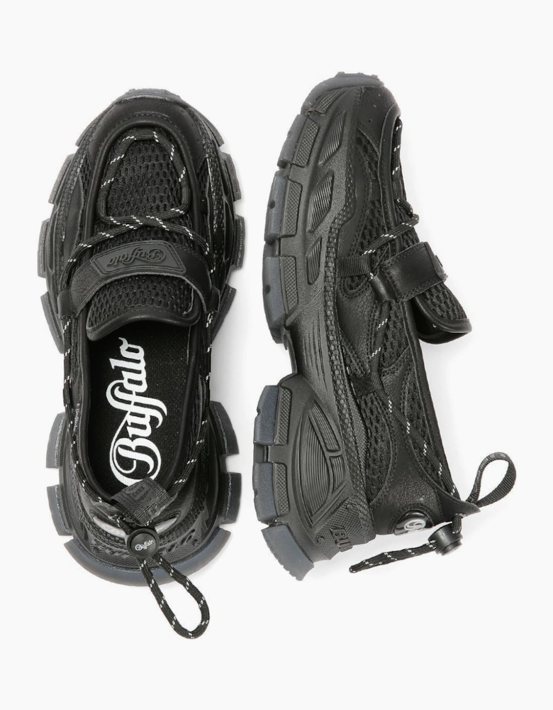 Buffalo Loafer TEC Women's Black Loafers