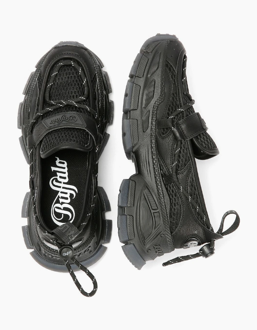 Buffalo Loafer TEC Women's Black Loafers
