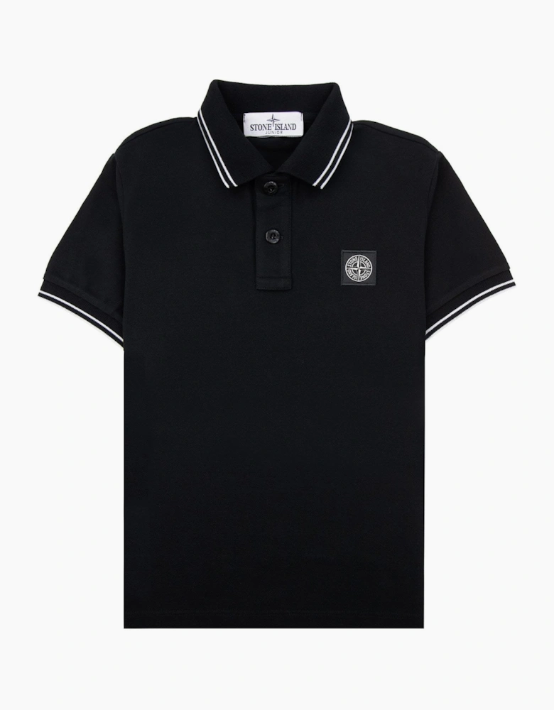 Stone Island Polo Ss Kids Black V0029