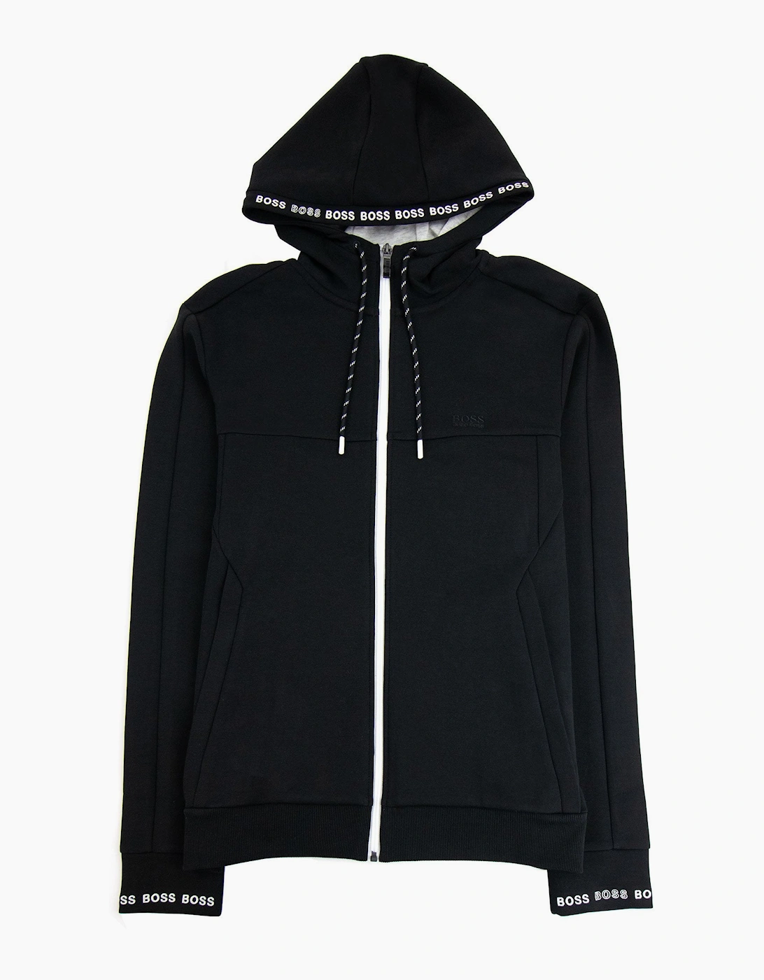 Hugo Boss Saggy 1 Zip Up Sweatshirt Black 001, 7 of 6