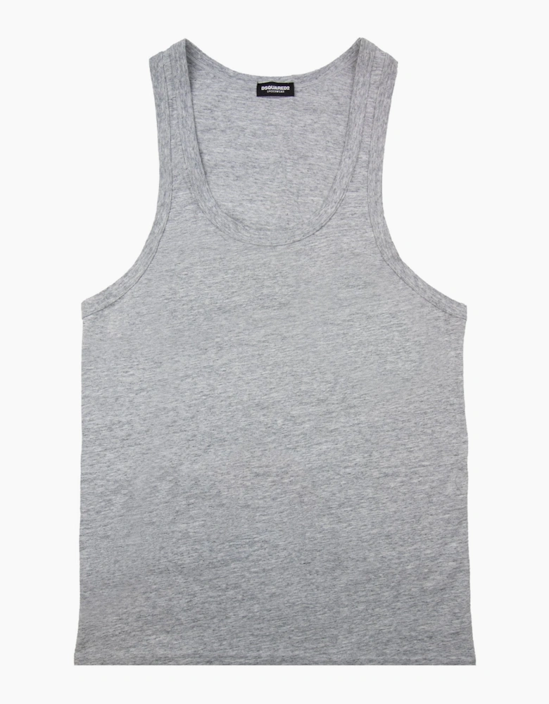 Dsquared2 Back Logo Tank Top Marl Grey