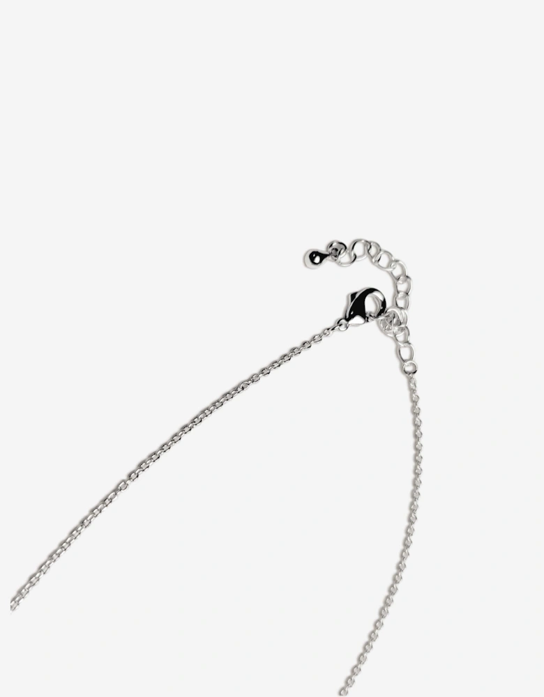 Secret Spoils Girls Red Doughnut Necklace in Silver (40cm)