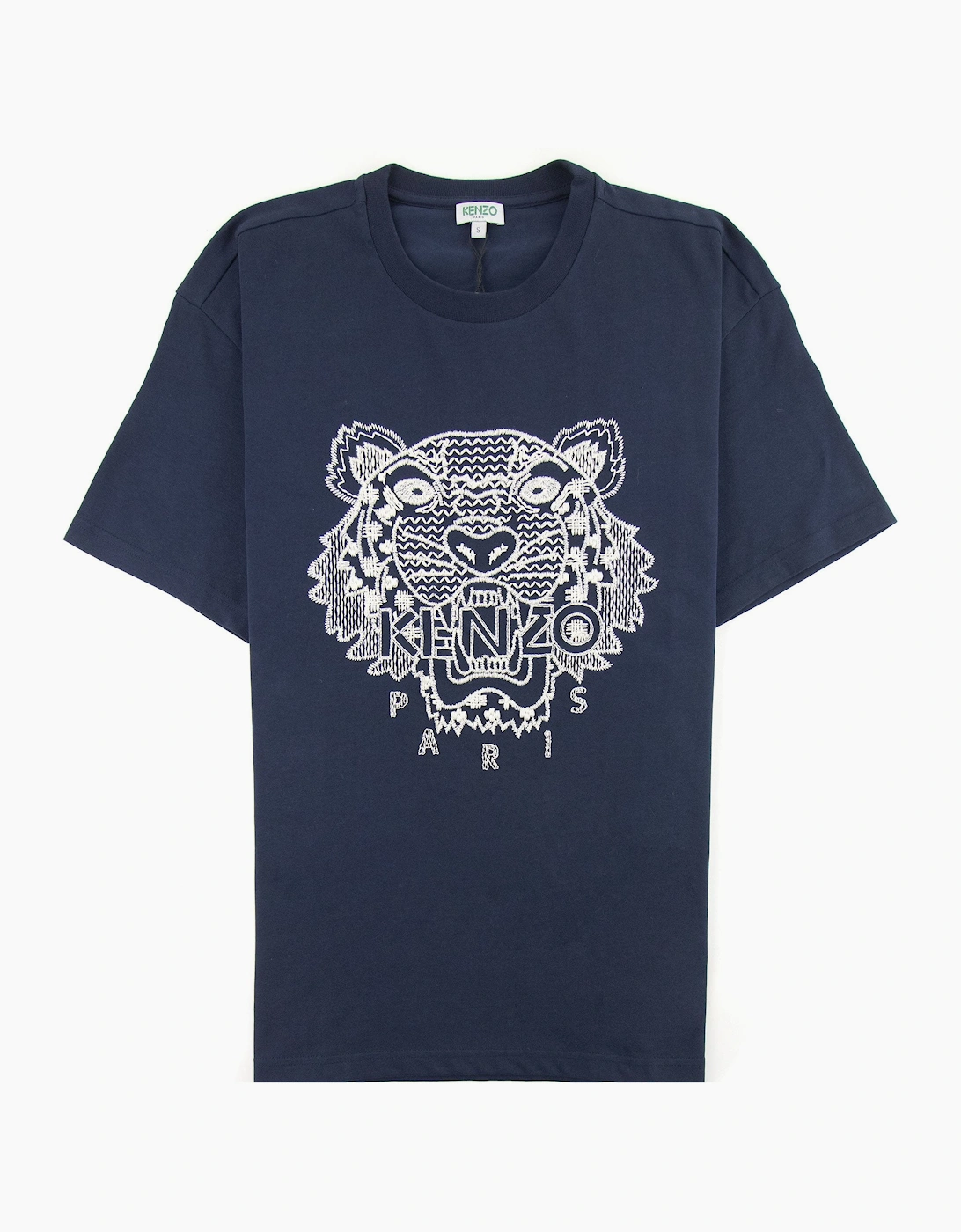Kenzo Shibori Tiger Skate Tee Midnight Blue