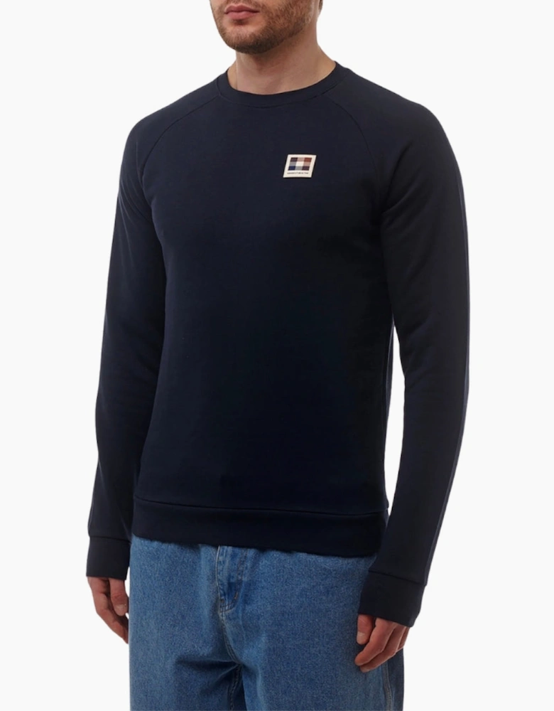 Aquascutum Active Patch Crewneck Navy Blue