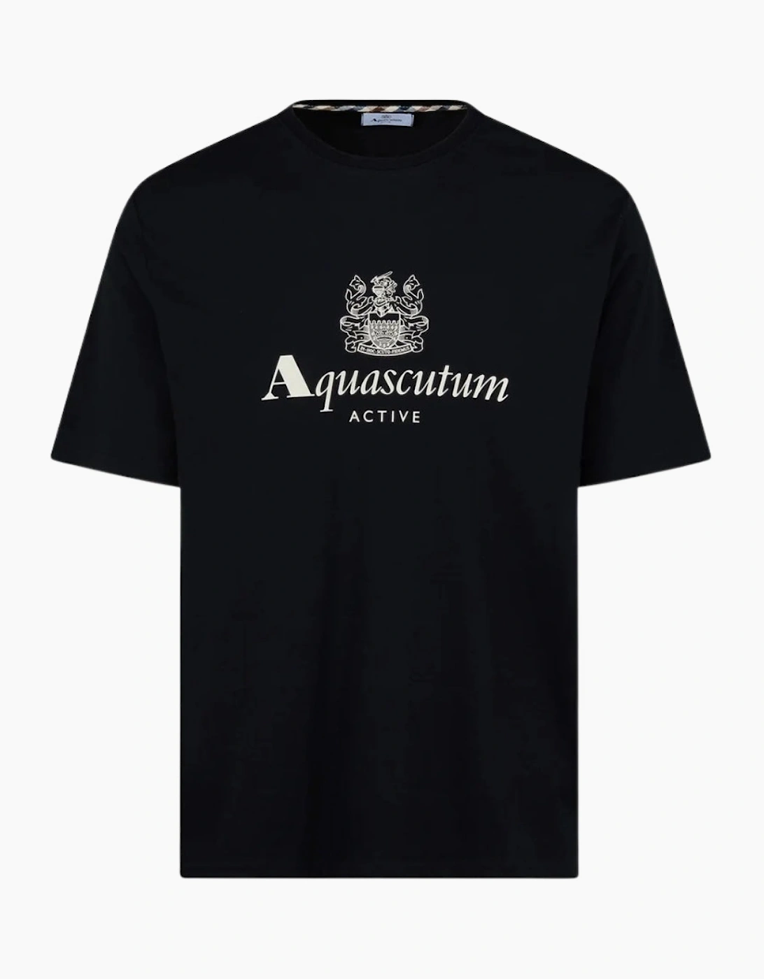 Aquascutum Active Big Logo T-Shirt Black