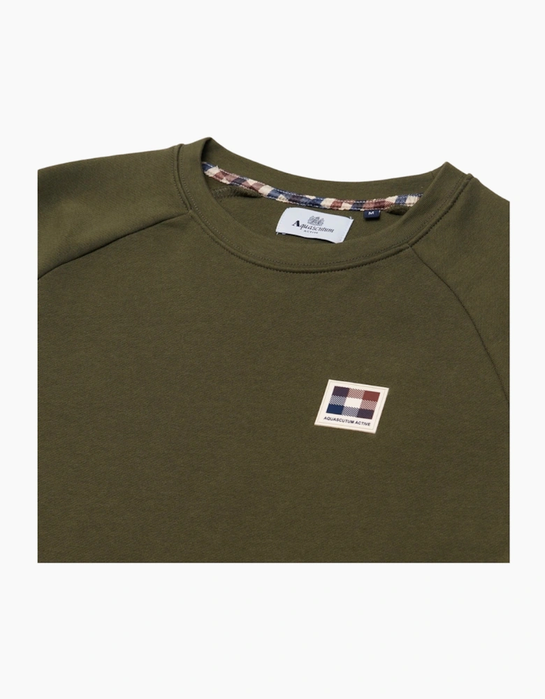Aquascutum Active Patch Crewneck Army Green