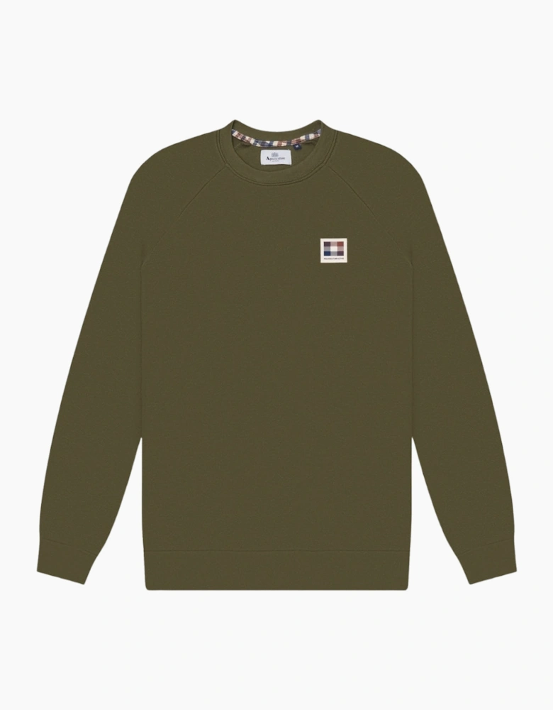 Aquascutum Active Patch Crewneck Army Green