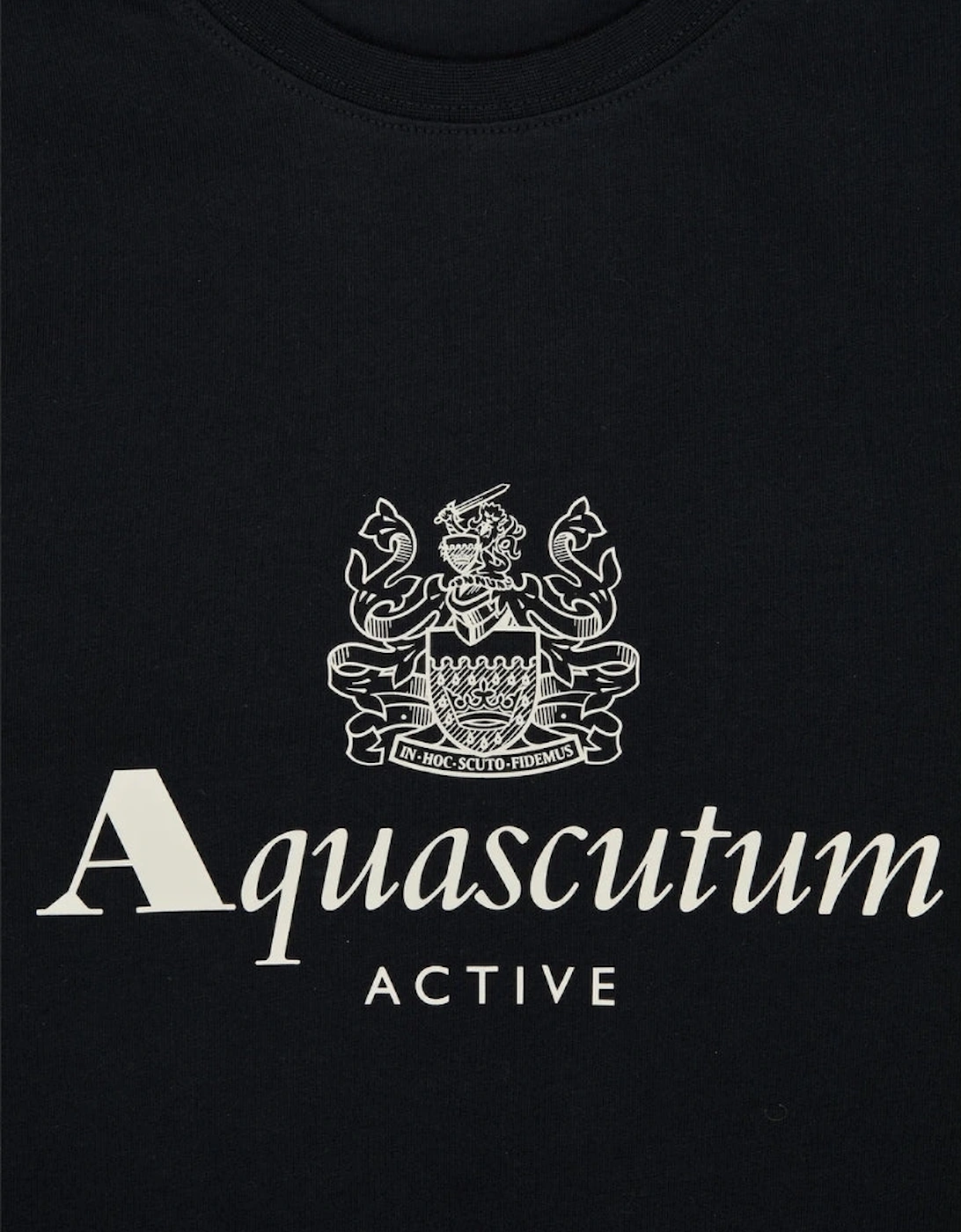 Aquascutum Active Big Logo T-Shirt Black