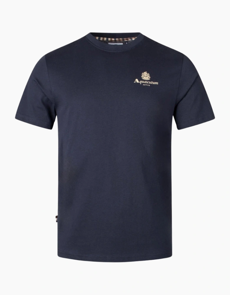 Aquascutum Active Small Logo T-Shirt Navy
