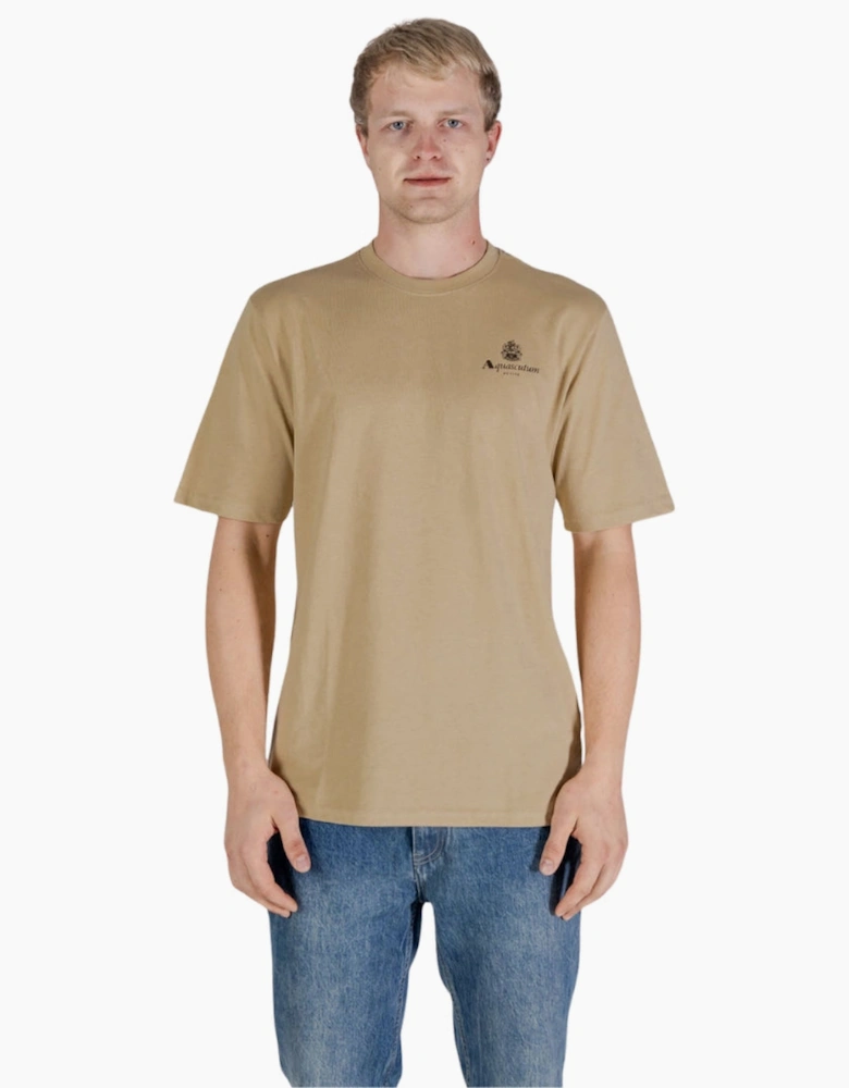 Aquascutum Active Small Logo T-Shirt Beige