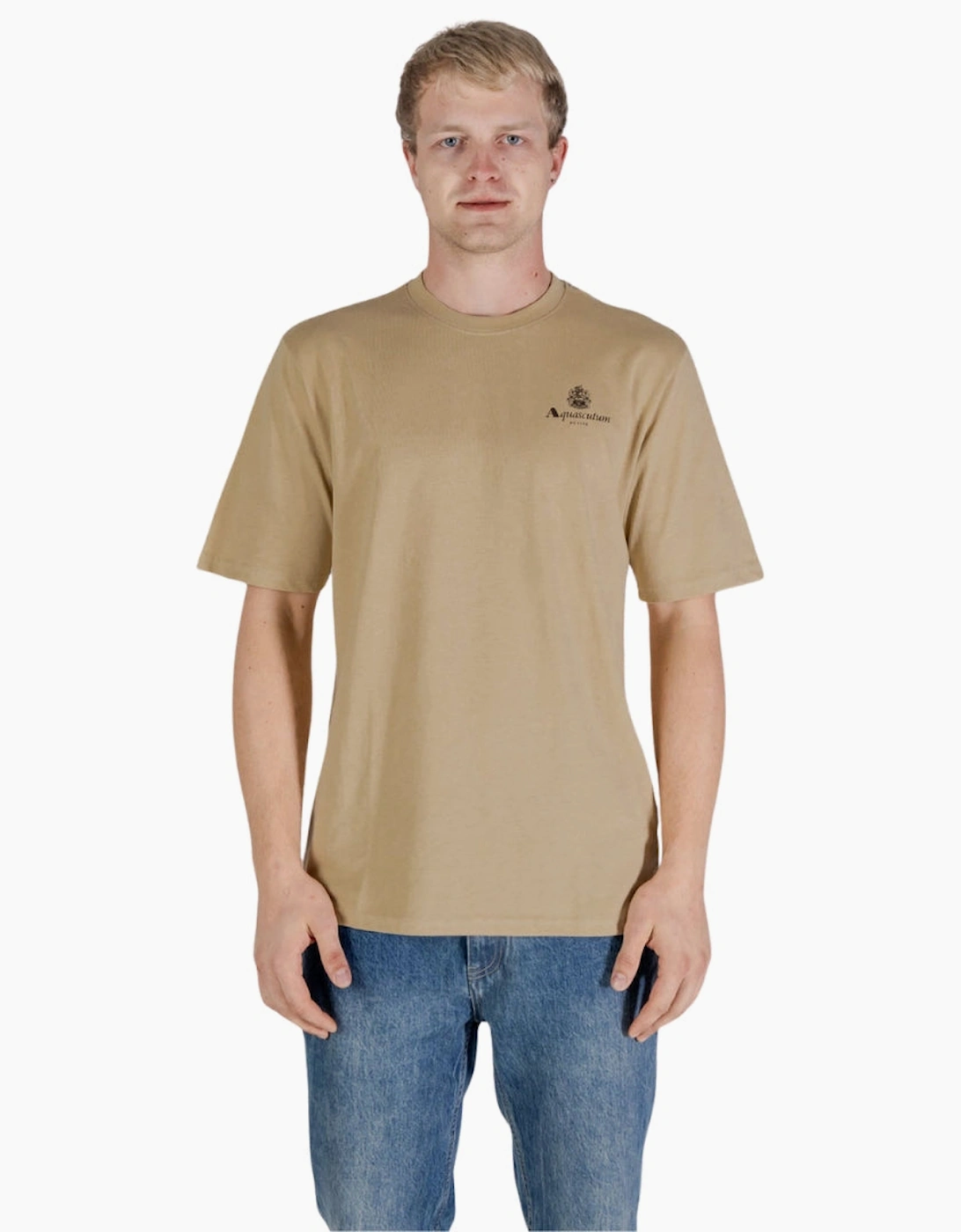 Aquascutum Active Small Logo T-Shirt Beige