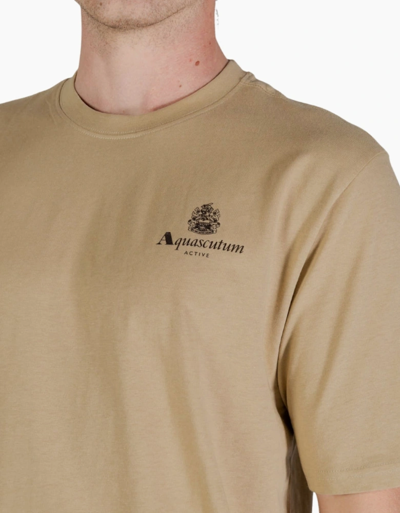 Aquascutum Active Small Logo T-Shirt Beige