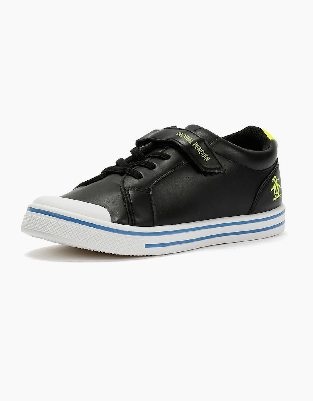 Penguin Junior Rainbow Black/Safety Yellow Trainers