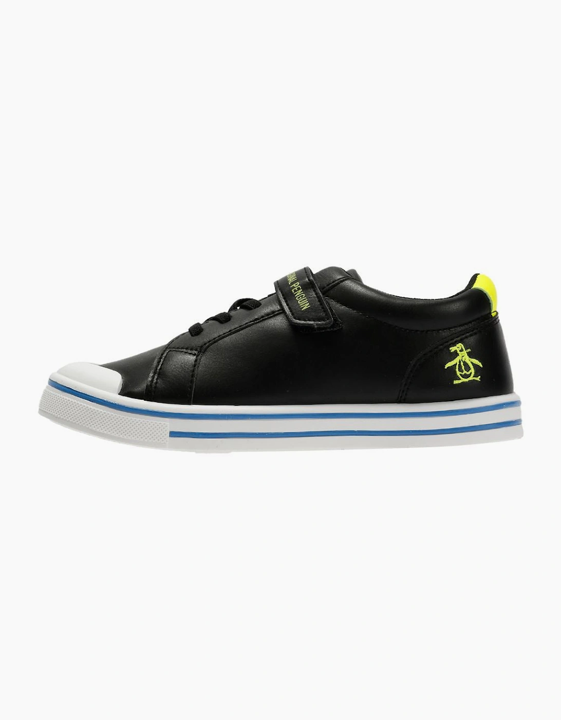 Penguin Junior Rainbow Black/Safety Yellow Trainers