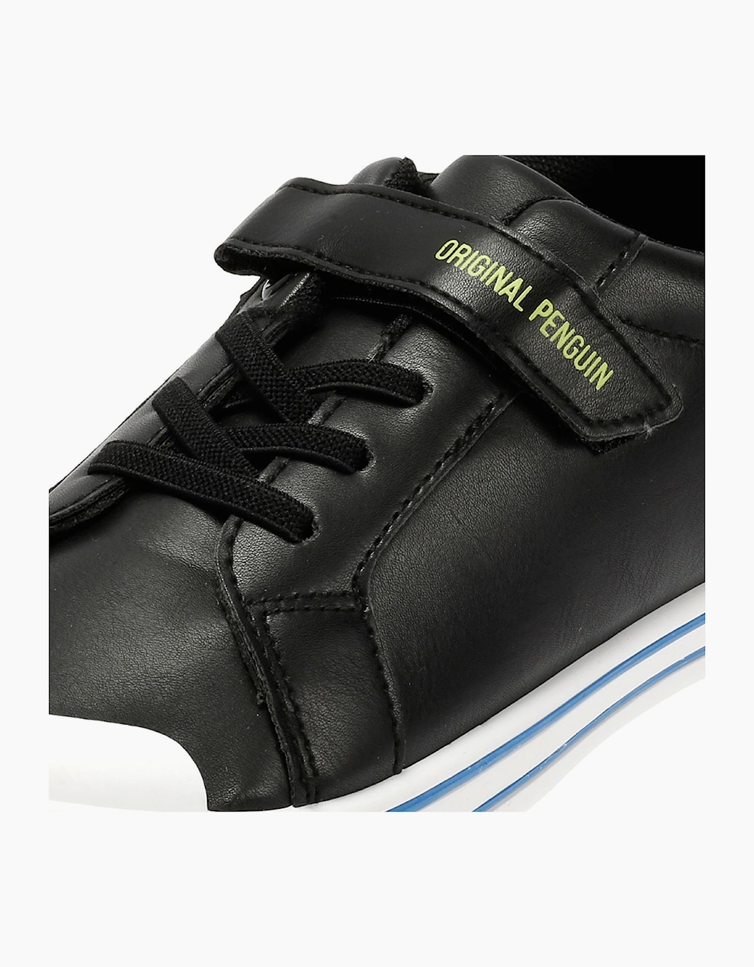 Penguin Junior Rainbow Black/Safety Yellow Trainers