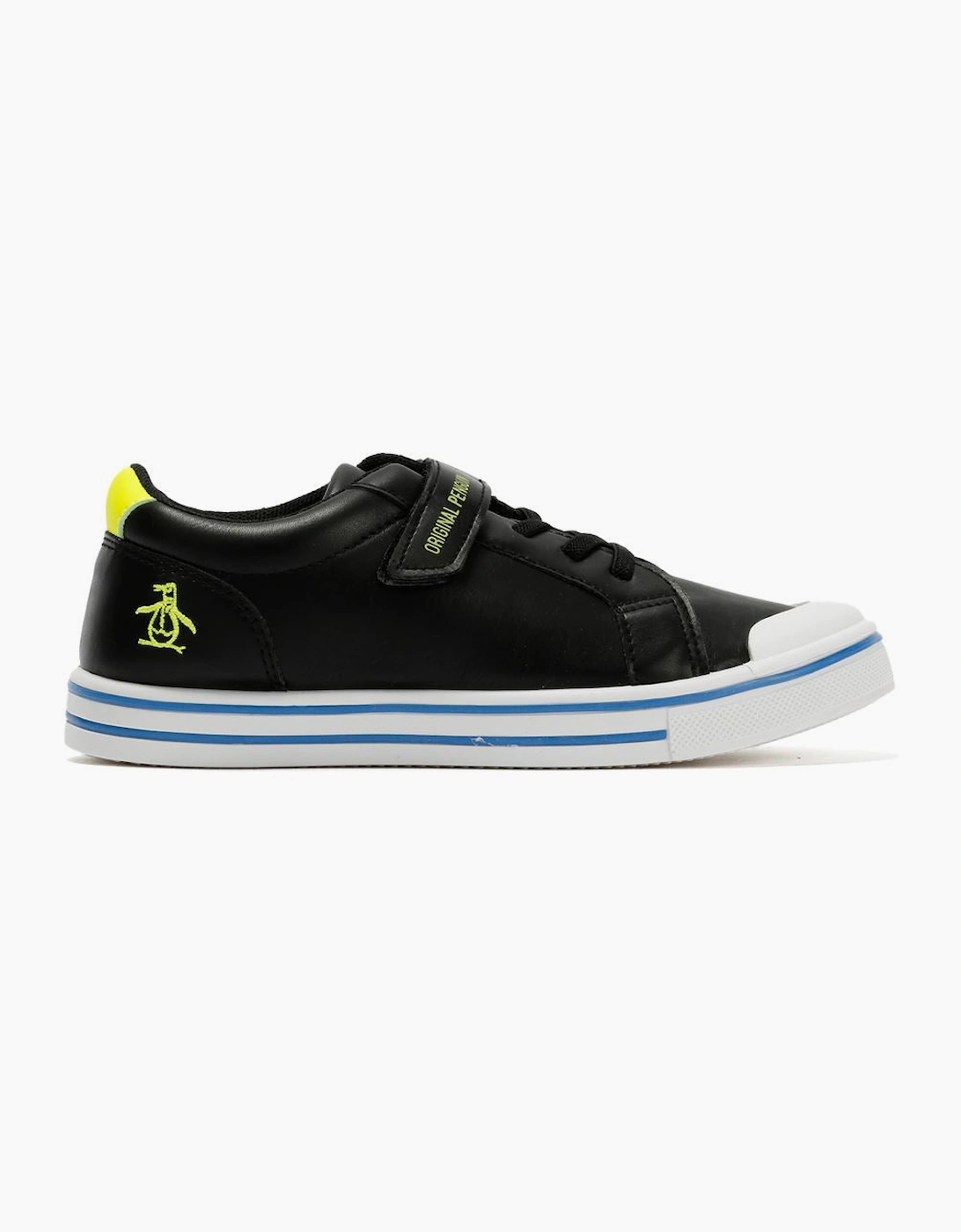 Penguin Junior Rainbow Black/Safety Yellow Trainers