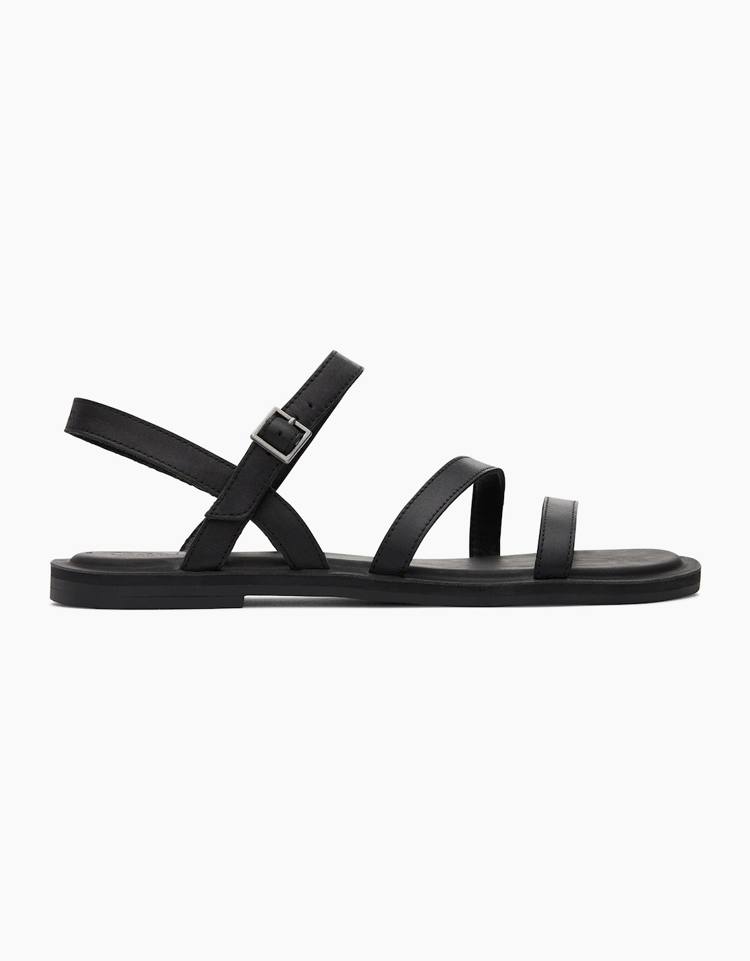 TOMS KIRA Womens Ankle Strap Sandals Black, 6 of 5