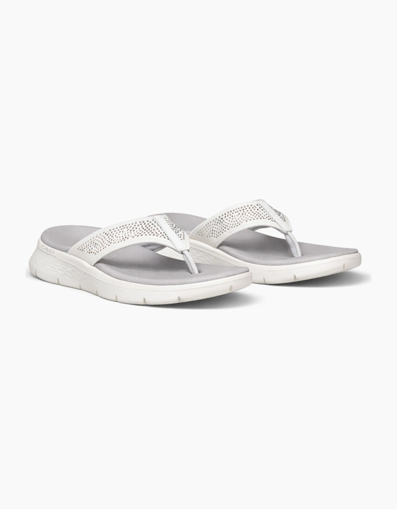Skechers GO WALK FLEX SANDAL - MAREN Womens Toe-Post Sandals White