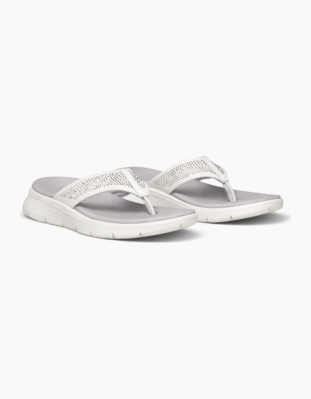 Skechers GO WALK FLEX SANDAL - MAREN Womens Toe-Post Sandals White