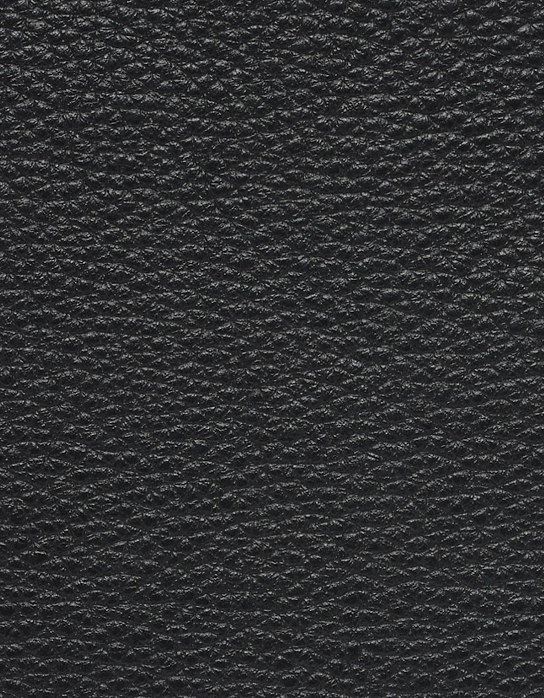 Grain Leather Bucket Bag Black