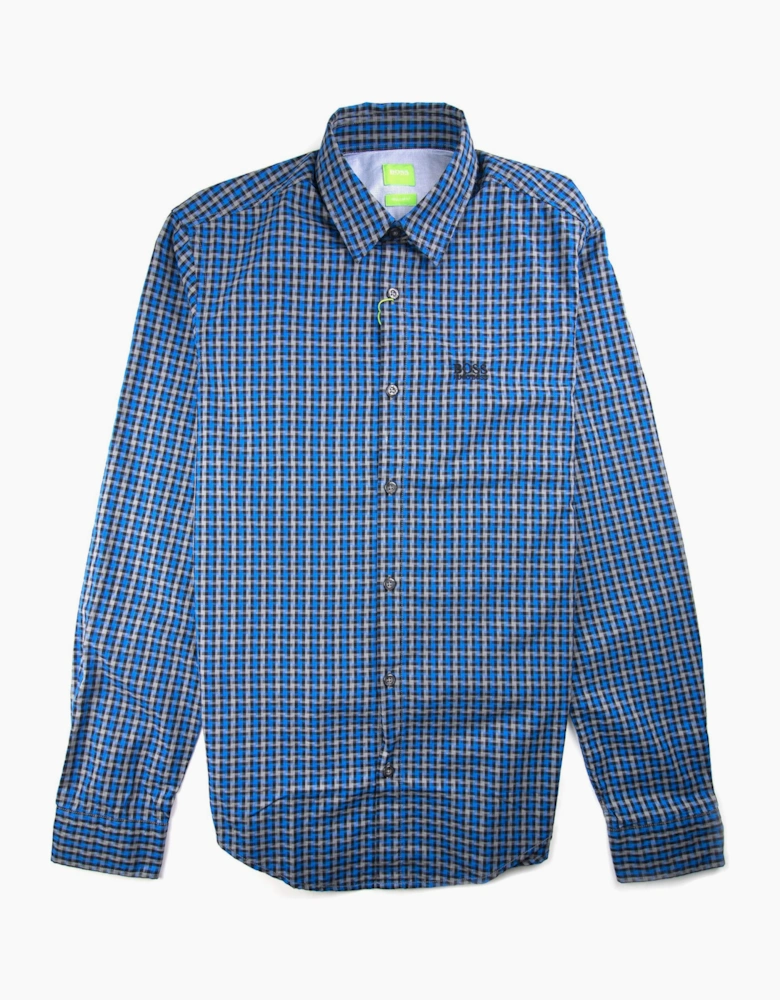 Hugo Boss C-Buster Check Shirt Blue