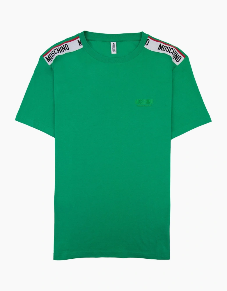 Moschino Underwear Tape Logo T-shirt Green
