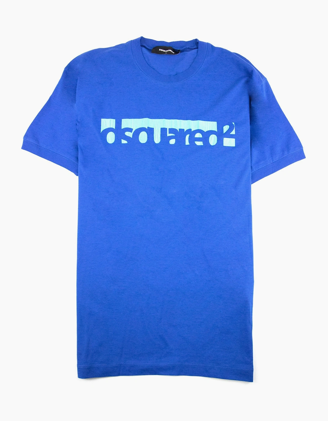 Dsquared2 Broken Logo L/s T Shirt Blue SA26