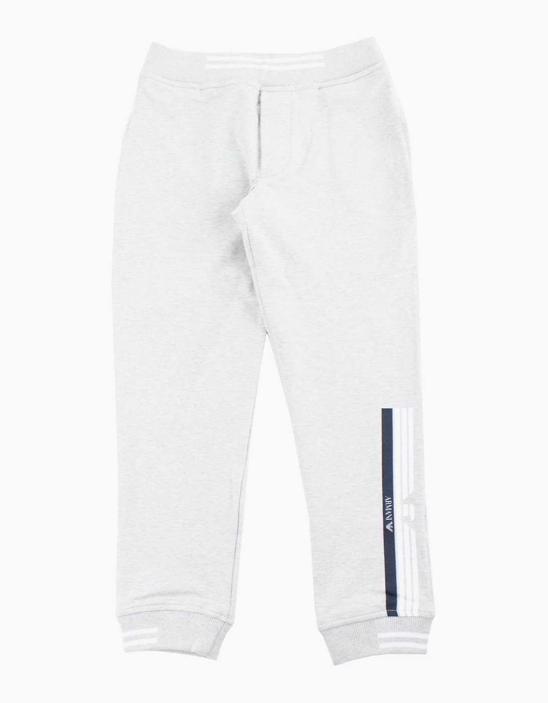 Armani Junior Logo Jogging Bottoms Grey, 4 of 3