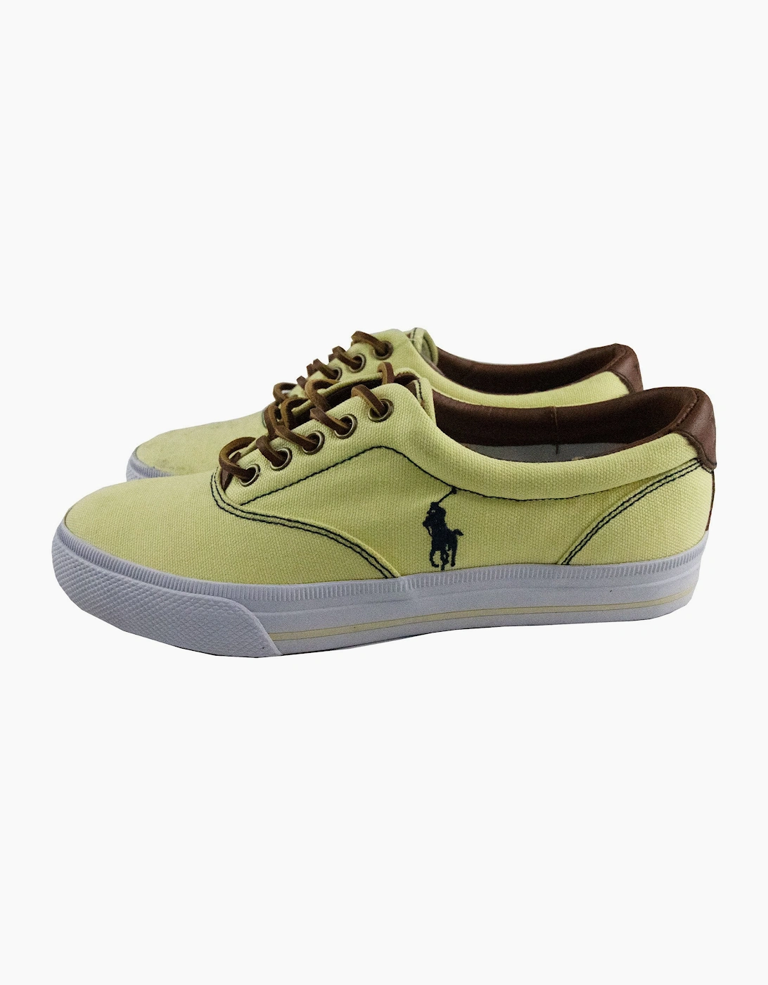 Polo Ralph Lauren Vaughn Low Canvas Trainer Wicket Yellow