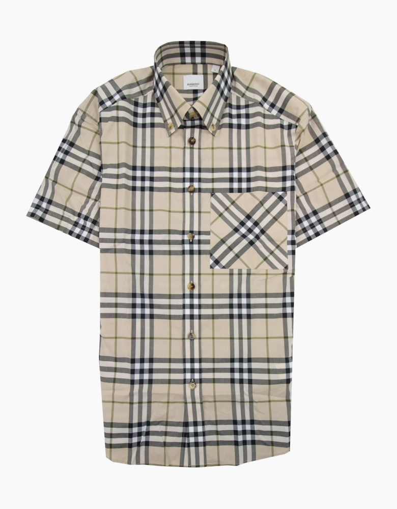 Burberry Soft Fawn Check Ss Shirt Soft Fawn Check