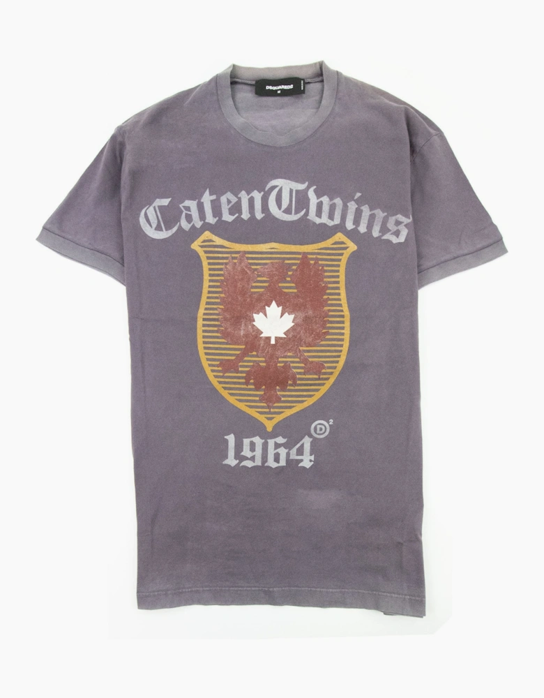 Dsquared2 Caten Twins Logo T Shirt Lilac