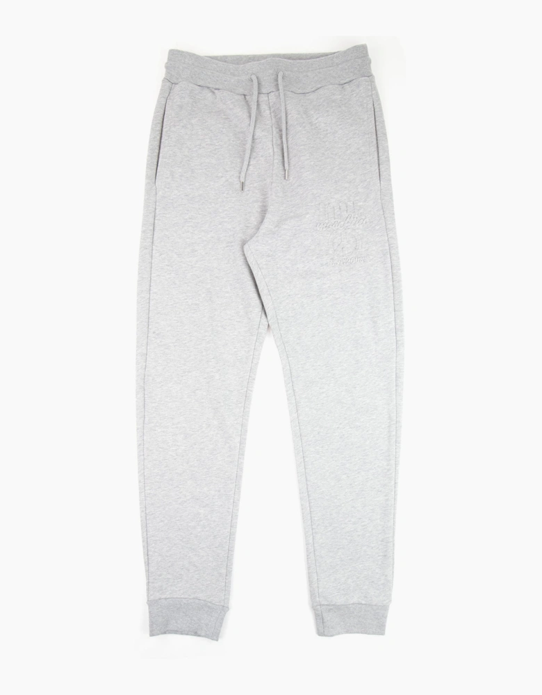 Love Moschino Embossed Peace Logo Tracksuit Pants Grey