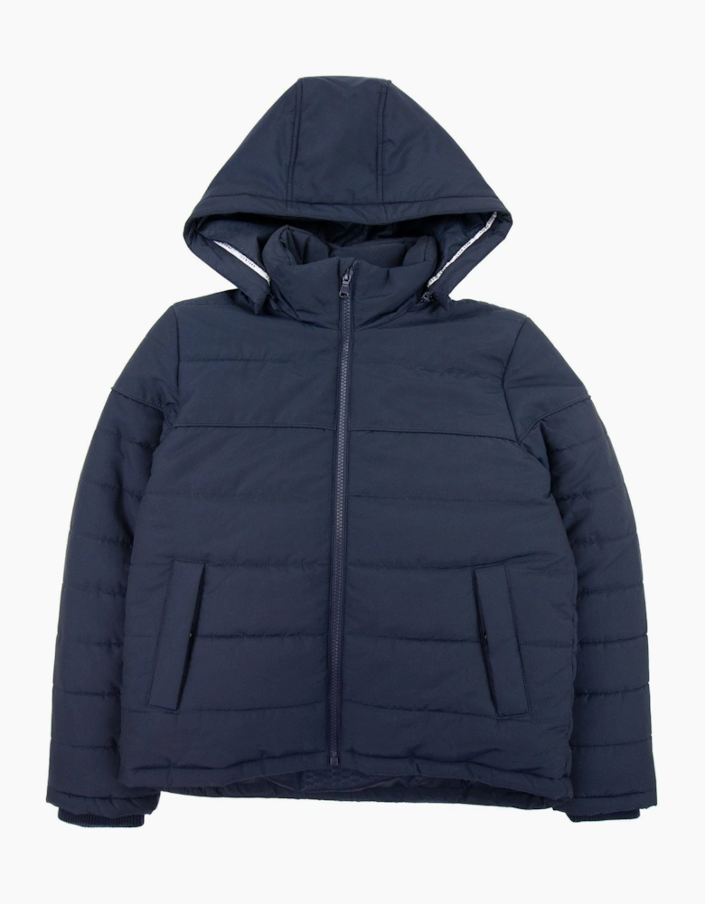 Hugo Boss Kids Back Logo Puffer Down Jacket Navy