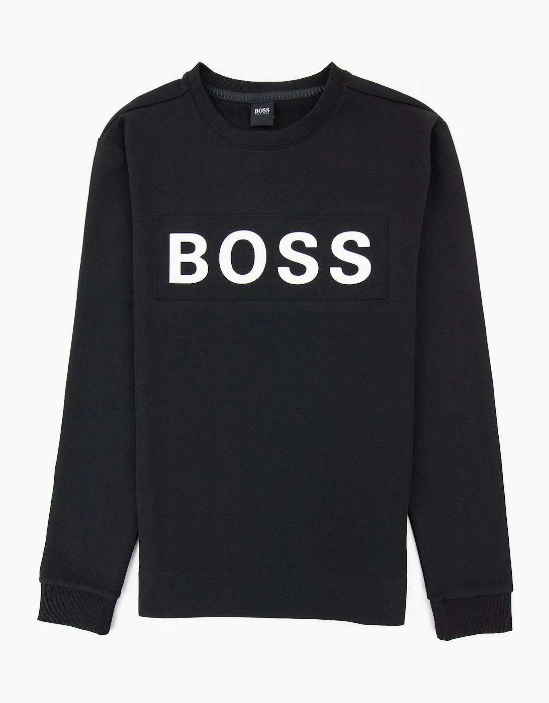 Hugo Boss Salbo 1 Printed Logo Sweatshirt Black 001, 5 of 4