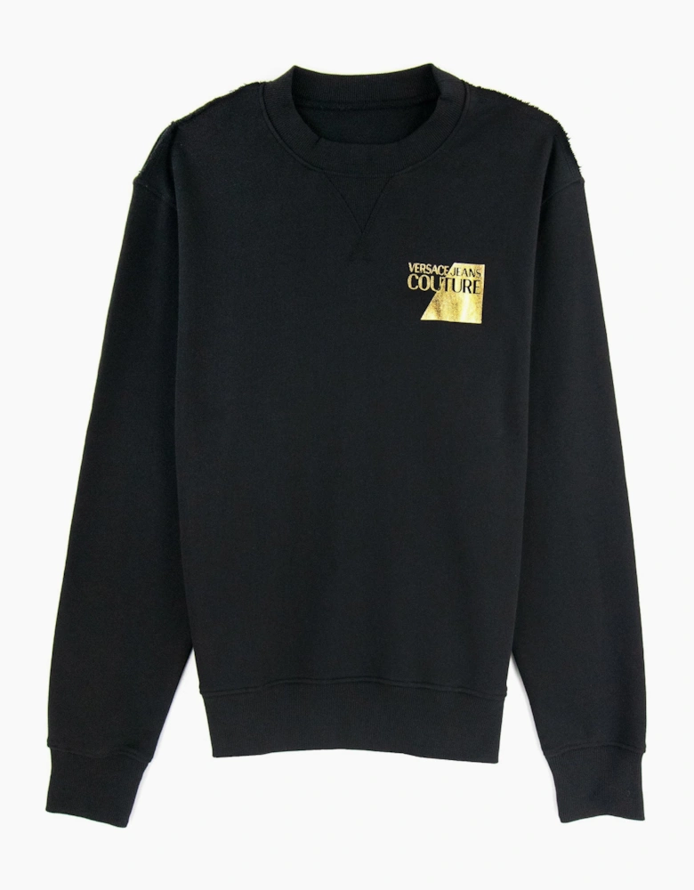Versace Jeans Couture Sweatshirt Foil Logo Chest Black