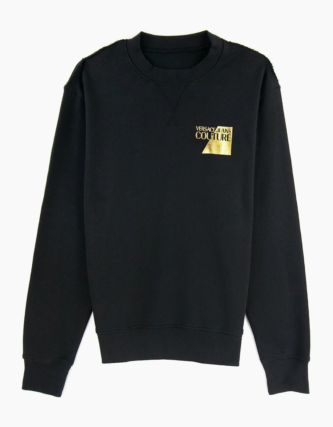Versace Jeans Couture Sweatshirt Foil Logo Chest Black, 4 of 3