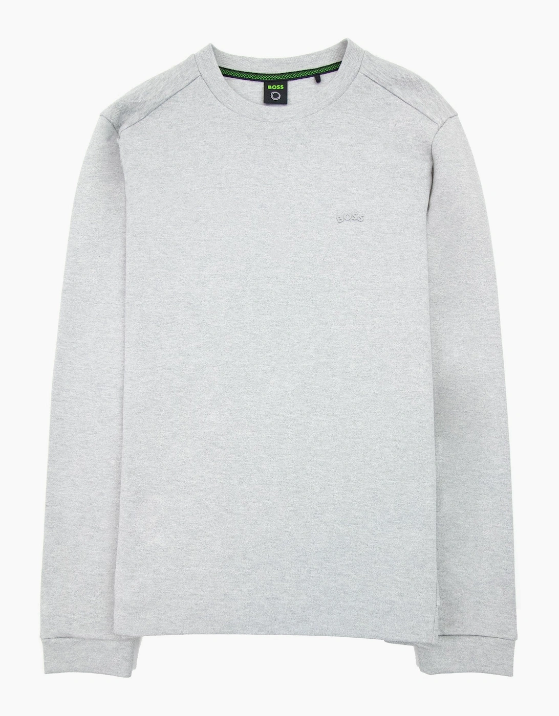 Boss Men's Hugo Boss Salbo Curved Logo Sweatshirt Grey 059