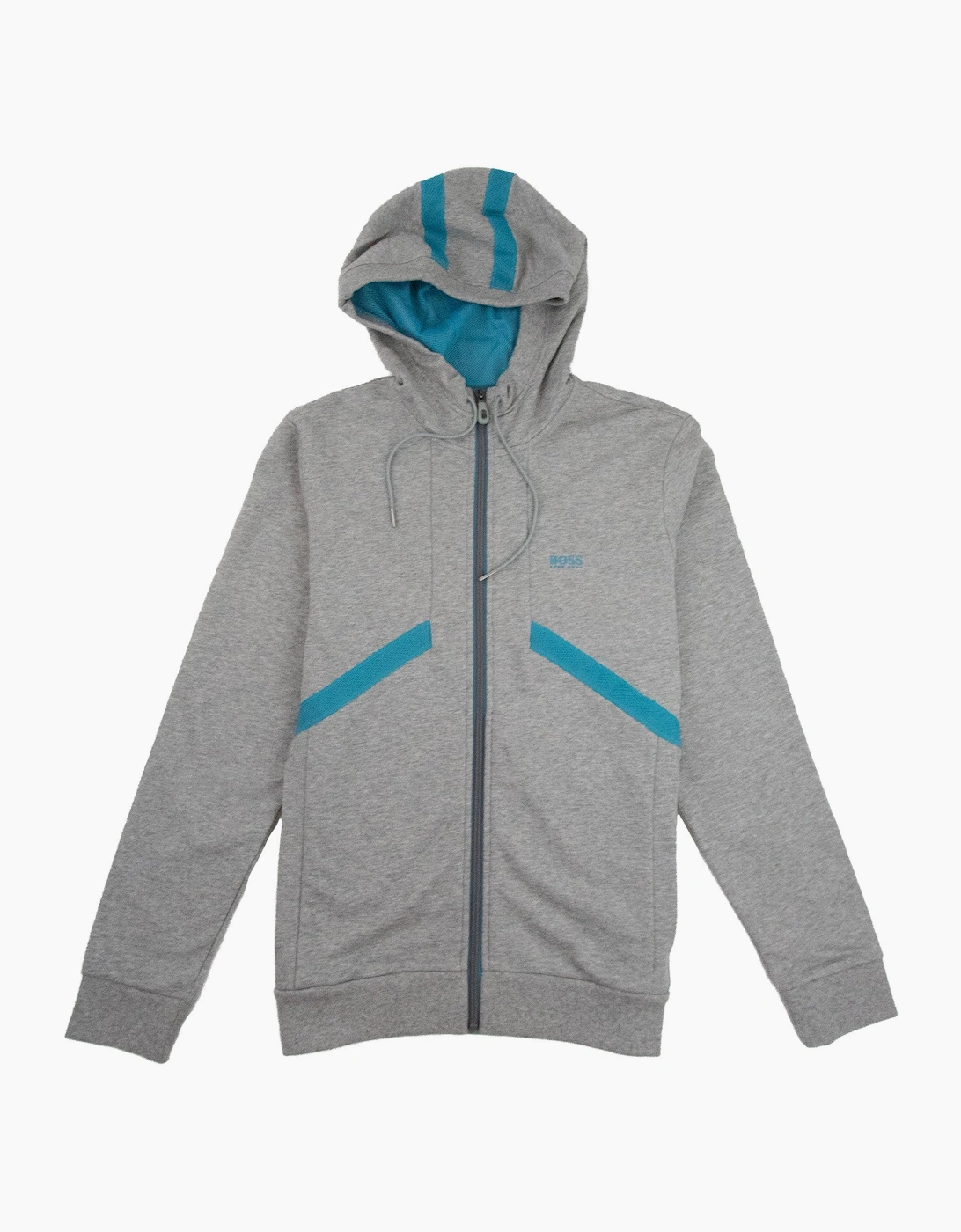 Hugo Boss Saggy 1 Mesh Hoodie Grey/Teal, 3 of 2