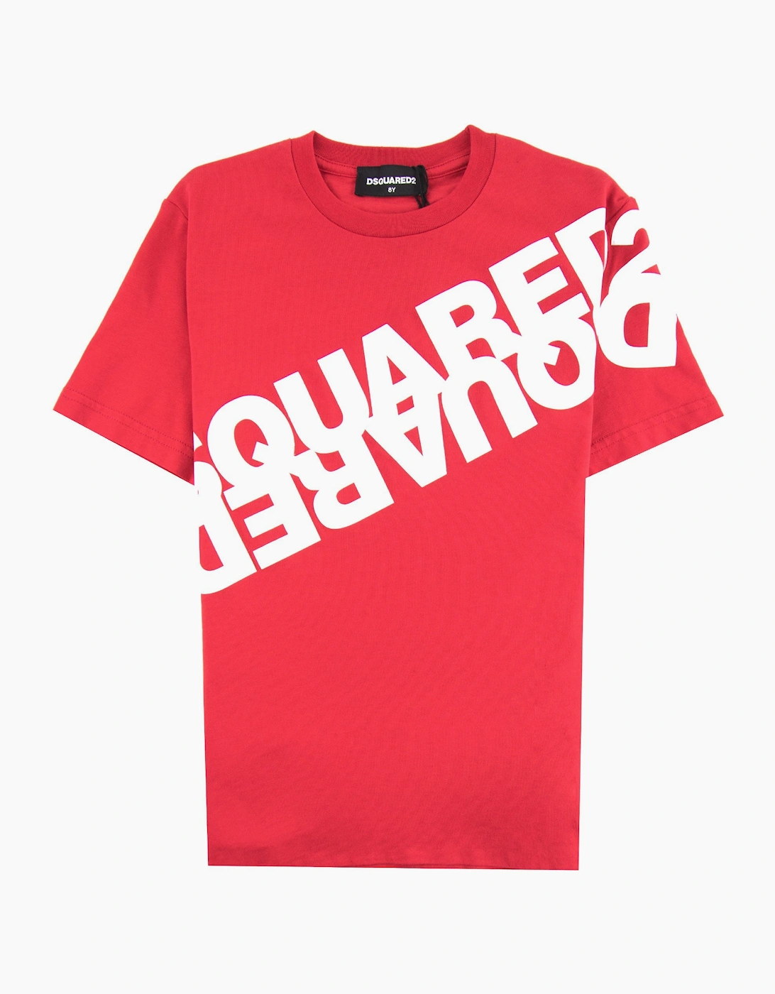 Dsquared2 Kids Mirrored Logo T-shirt Red