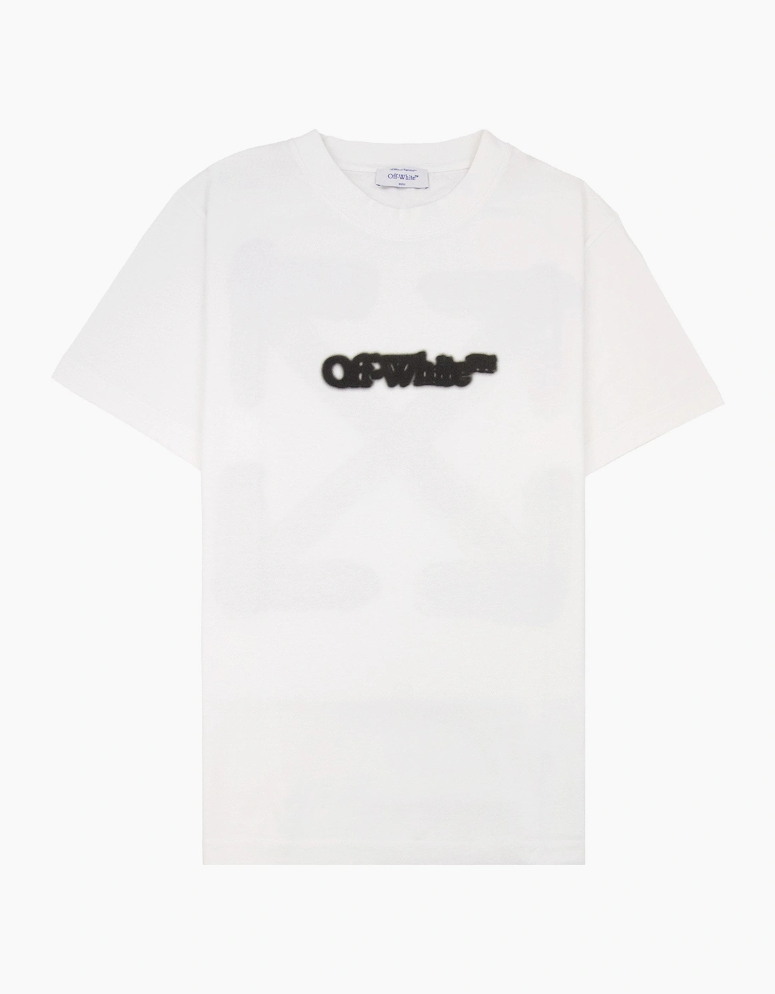 Off White Spray Arrow Slim S/s T-shirt White