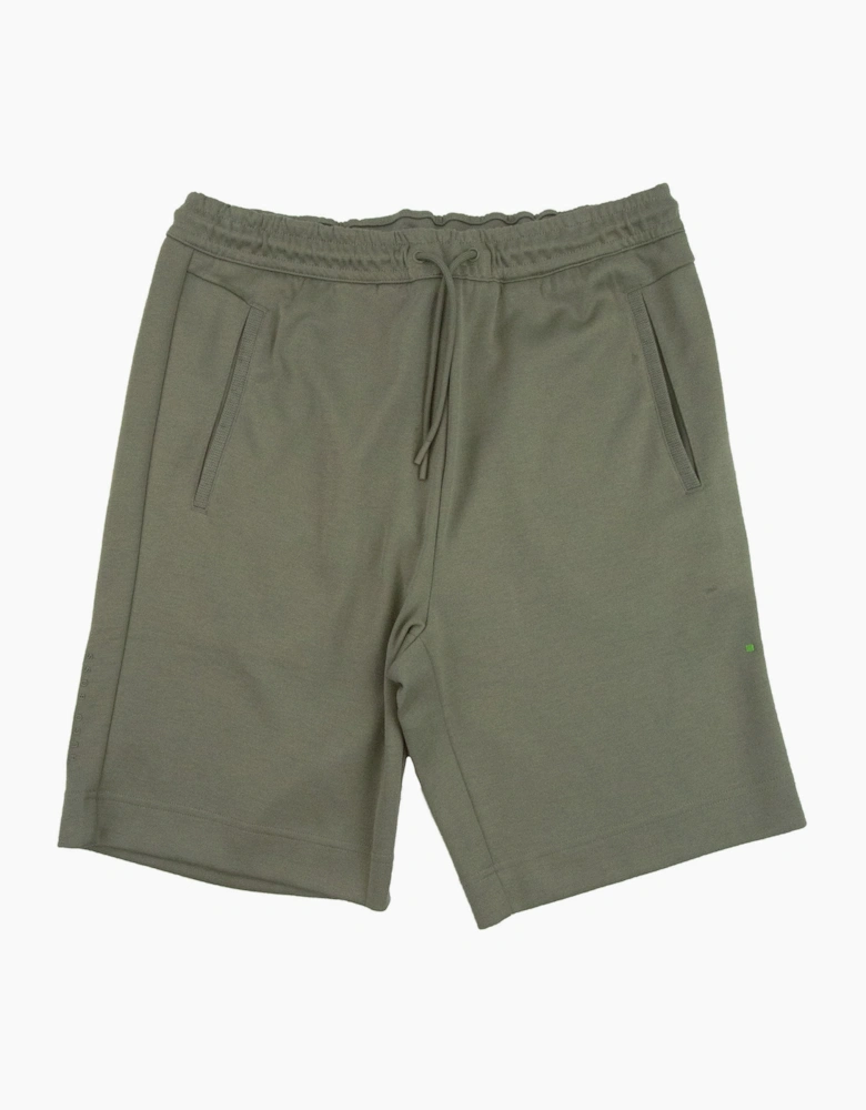 Hugo Boss Headlo Rubber Logo Shorts Khaki